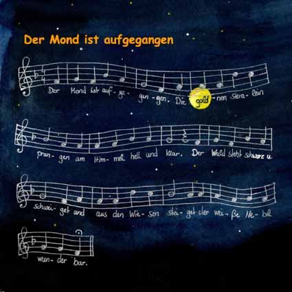 Noten zu: Der Mond ist aufgeganegen